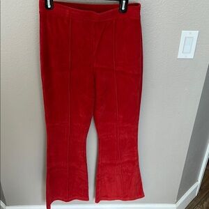 Aerie Ribbed Velour Flare Pants